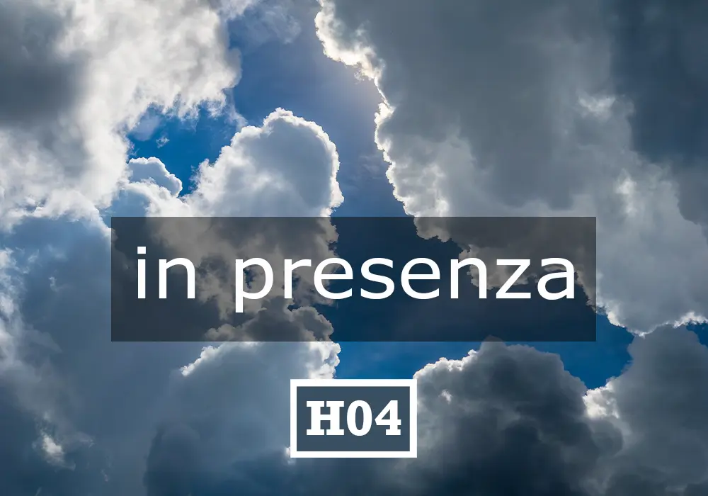 Unialeph H04 LA SALVEZZA È POSSIBILE In presenza